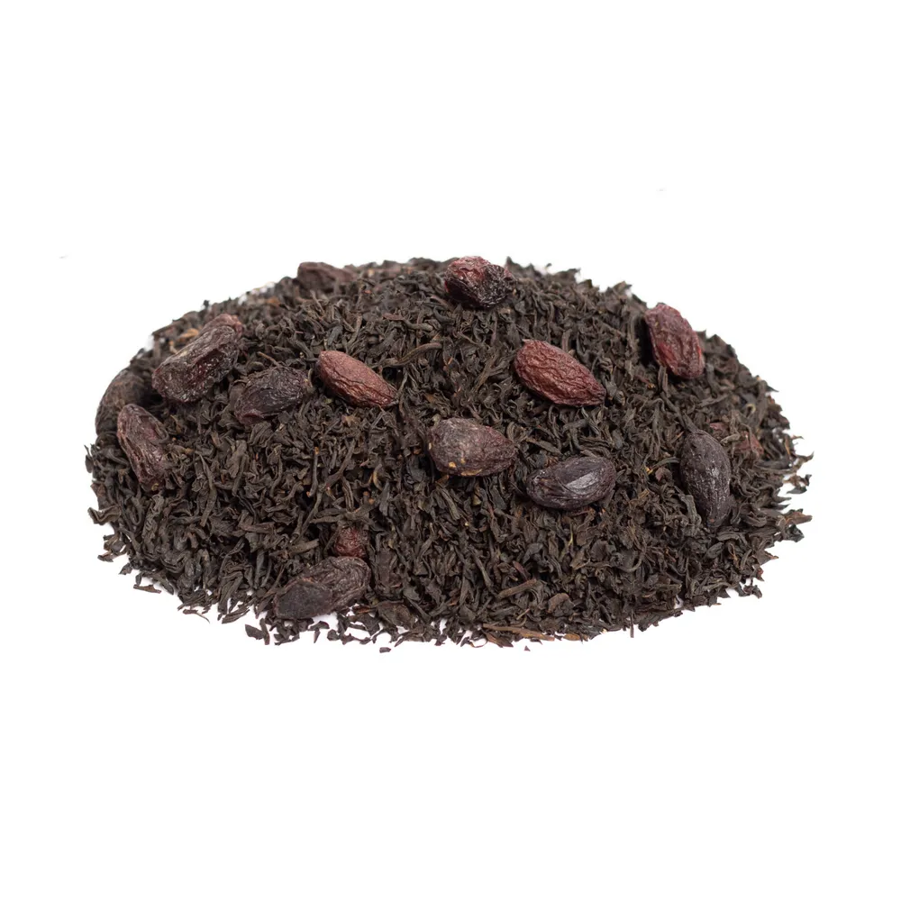 چای سیاه با زغال اخته خشک دشت‌زاد